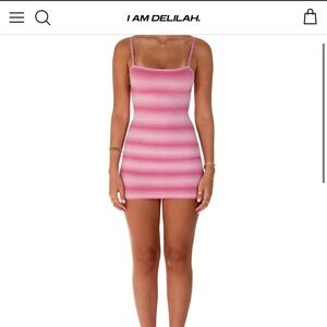 I AM DELILAH Elsa Mini Dress in Tulip